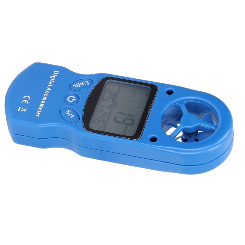 Digital Anemometer Wind Speed Meter Portable ABS Blue for Outdoor Work - Image 5
