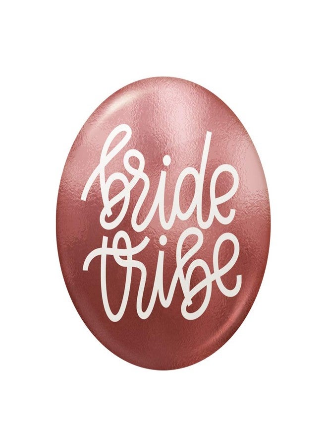 AlterEgo Bride Tribe - Pack of 5 Badges with Safety Pin - Ideal props for wedding, sangeet, bachelorette, spinster, photo booth - can be worn on clothes or tagged on bags as souvenirs (Set of 5) - Image 1