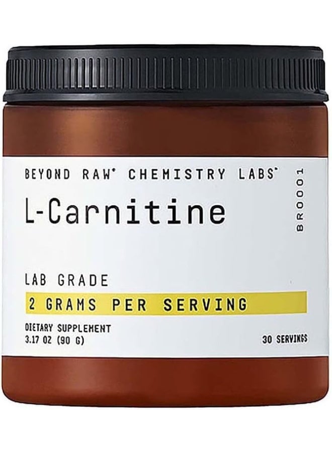 Beyond Raw Chemistry Labs L-Carnitine Powder Fuels Exercise And Supports Recovery 30 Servings - Image 1