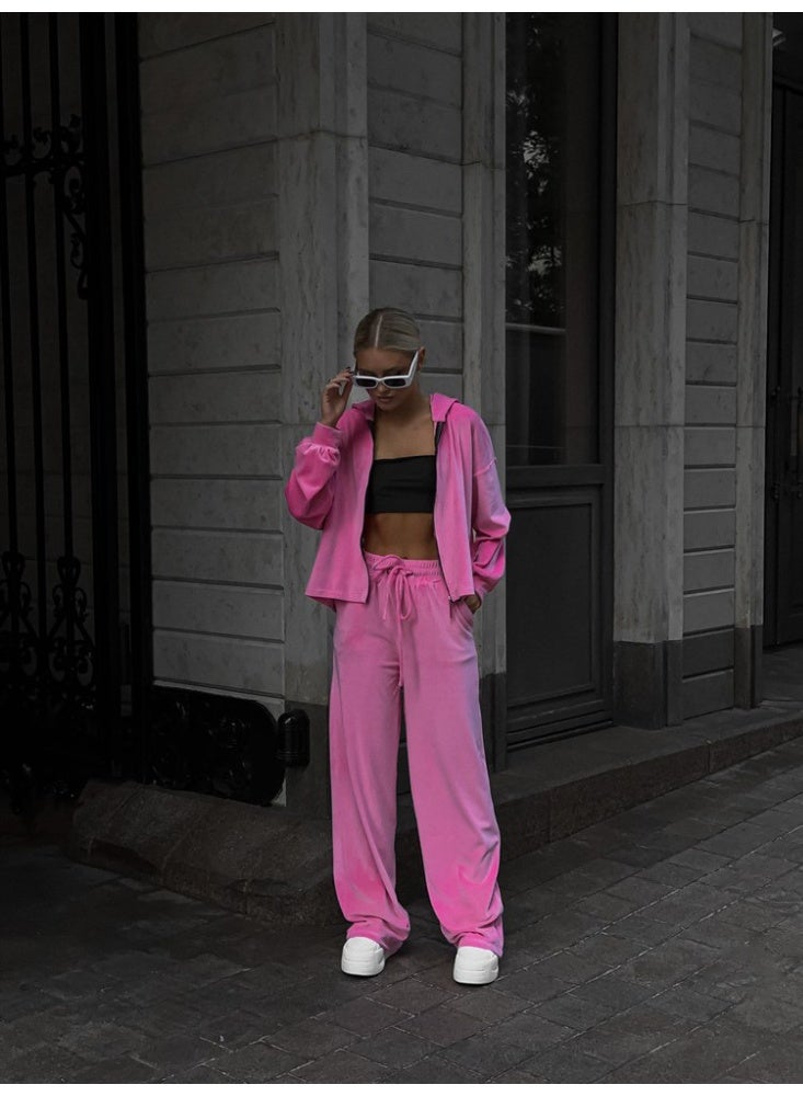 NIBEMINENT Two Piece Sets Women Pant Set Tracksuit Jogger  Sweatshirts Autumn Winter Sports Elastic Waist Streetwear Pants Matching Sets - Image 3