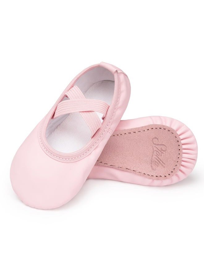 Stelle Girls Ballet Dance Shoes Slippers for Kids Toddler (Pink2, 6MT) - Image 1