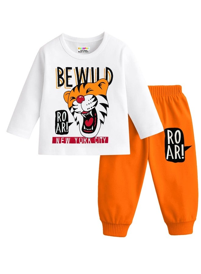 Kuchipoo Baby Boy Regular Fit Cotton T-Shirts and Pyjamas Set (KUC-PSUT-169, 12-18 Months, Multi-Colored) - Image 3