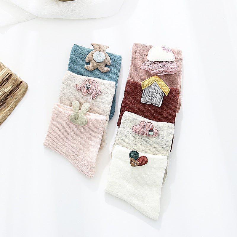 Children'S Accessories Pure Cotton Socks Baby Short Tube Socks Cartoon Baby Socks Boneless Children'S Socks - Image 5
