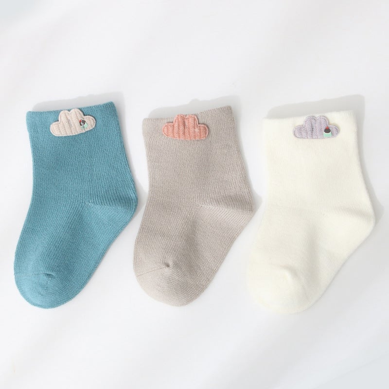 Children'S Accessories Pure Cotton Socks Baby Short Tube Socks Cartoon Baby Socks Boneless Children'S Socks - Image 1