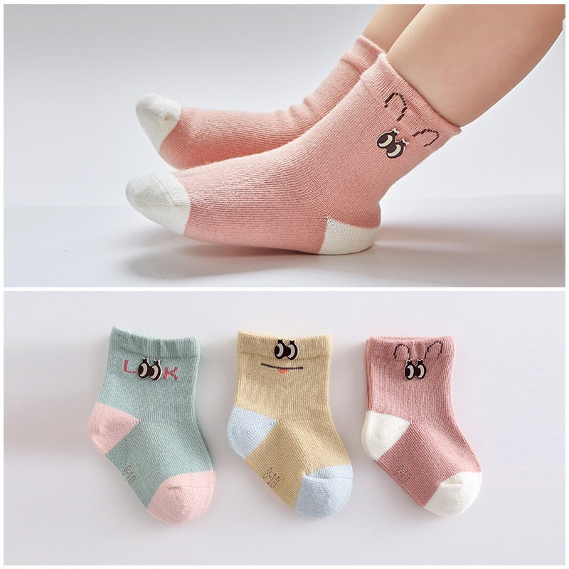 Children'S Accessories Pure Cotton Socks Baby Short Tube Socks Cartoon Baby Socks Boneless Children'S Socks - Image 4