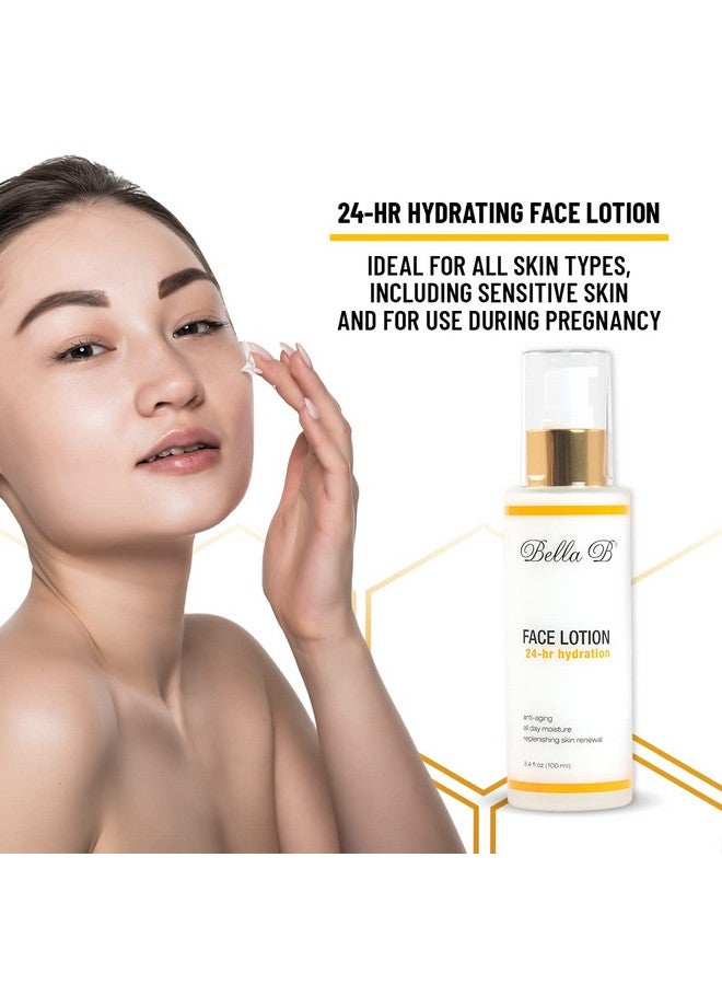 Bella B Face Lotion 3.4 Oz Bottle Facial Glow Pregnancy Skin Care Pregnancy Face Moisturizer Pregnancy Safe Healthy Beauty Natural Face Moisturizer Natural Face Lotion - Image 2