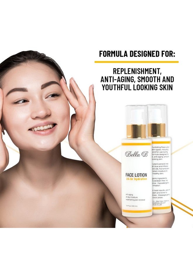 Bella B Face Lotion 3.4 Oz Bottle Facial Glow Pregnancy Skin Care Pregnancy Face Moisturizer Pregnancy Safe Healthy Beauty Natural Face Moisturizer Natural Face Lotion - Image 4