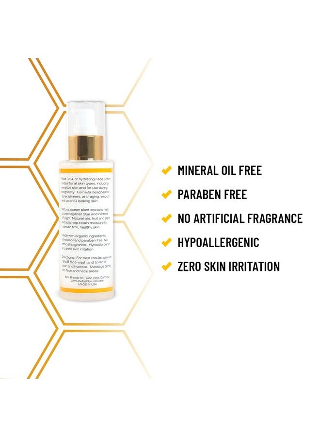 Bella B Face Lotion 3.4 Oz Bottle Facial Glow Pregnancy Skin Care Pregnancy Face Moisturizer Pregnancy Safe Healthy Beauty Natural Face Moisturizer Natural Face Lotion - Image 3