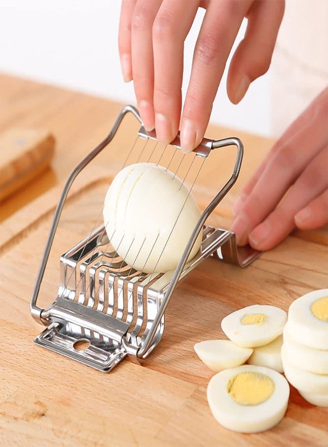 nanaxagly Egg Slicer for Hard Boiled Eggs, Stainless Steel Wire Multi-Purpose Egg Slicer, Kitchen Utilities, Can Cut Eggs Bread Mushroom Soft Fruit - Image 3