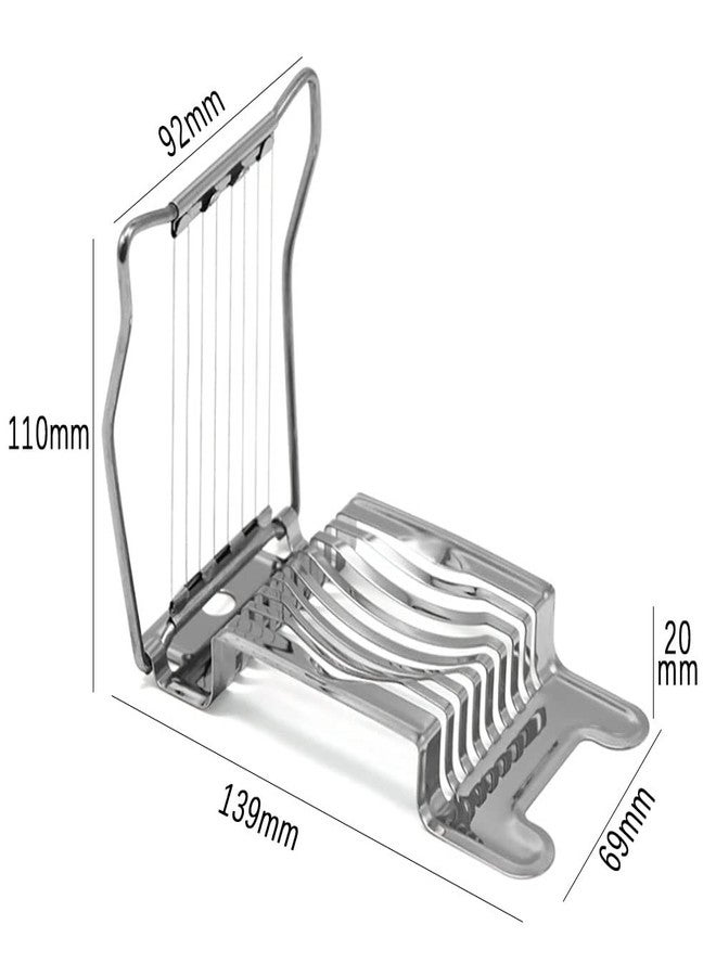 nanaxagly Egg Slicer for Hard Boiled Eggs, Stainless Steel Wire Multi-Purpose Egg Slicer, Kitchen Utilities, Can Cut Eggs Bread Mushroom Soft Fruit - Image 4