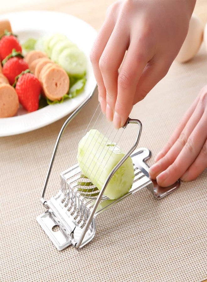 nanaxagly Egg Slicer for Hard Boiled Eggs, Stainless Steel Wire Multi-Purpose Egg Slicer, Kitchen Utilities, Can Cut Eggs Bread Mushroom Soft Fruit - Image 5