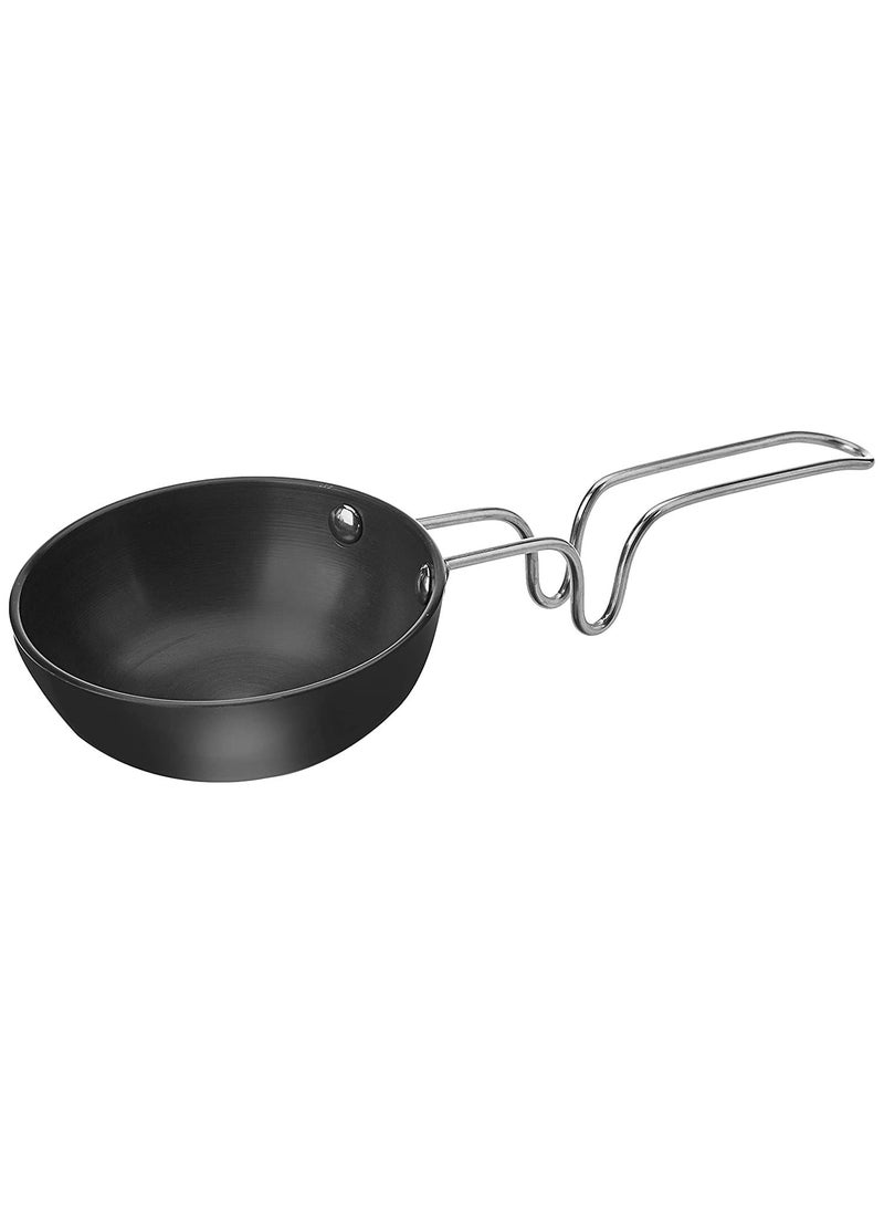 Konquer TimeS Konquer TimeS Hard Anodized Aluminium Tadka Pan Very Small Black 100mm  - Image 4