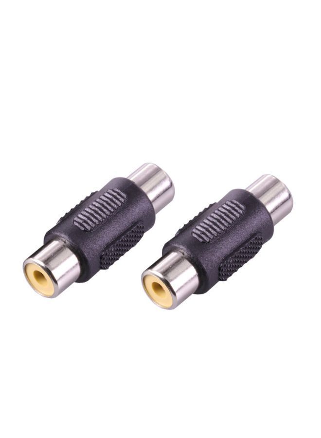 NIBEMINENT 10-Piece RCA Female To Jack Connector Set Black/Silver  - Image 3