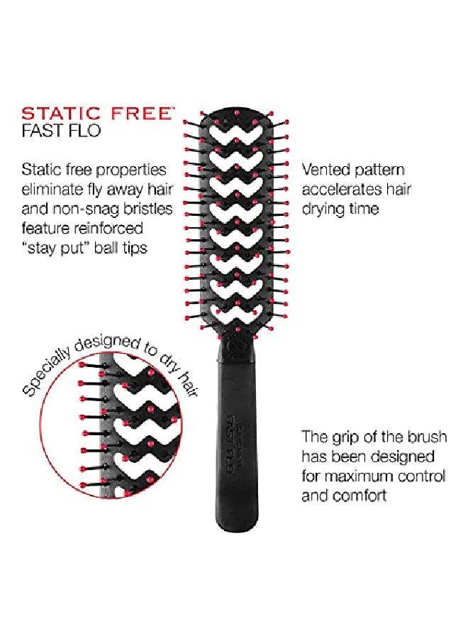 Cricket Static Free Fast Flo Vent Hair Brush For Blow Drying Styling And Detangling For Long Short Thick Thin Curly Straight Wavy All Hair Types - Image 4