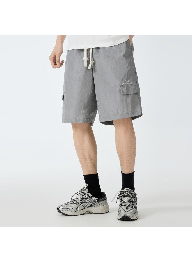 EPTISON Summer National Trend Design Casual Pants - Nylon Metallic Fabric, Splash-proof, Embroidered Men's Shorts - Image 5