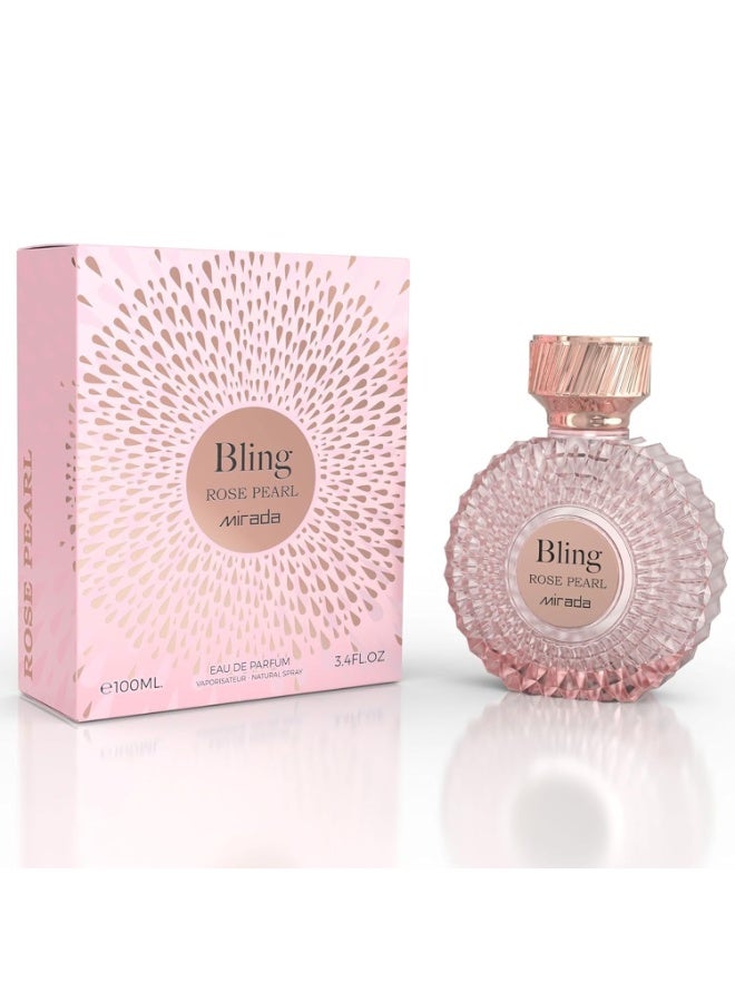 ميرادا عطر بلينغ روز بيرل للنساء أو دو بارفان 100 مل - Image 1