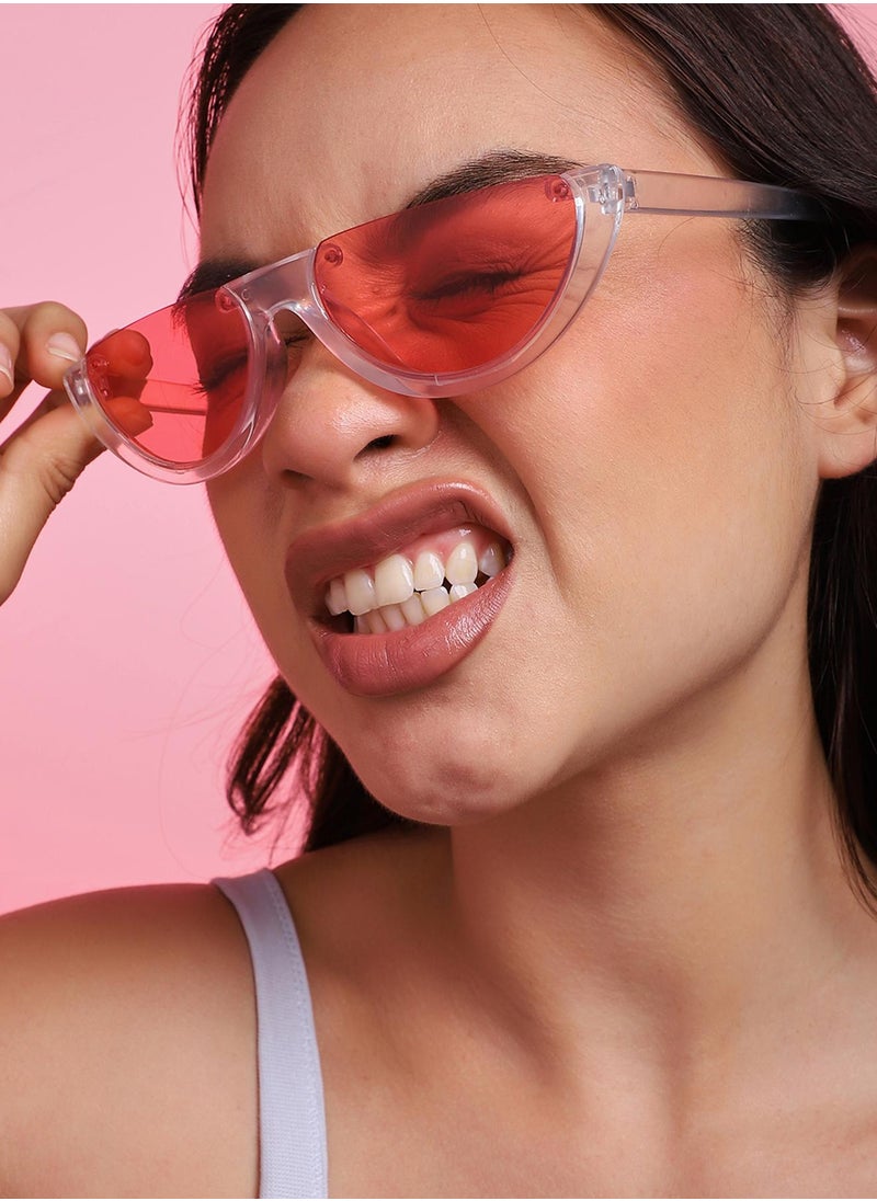 Haute Sauce Cleat Frame Tinted Lens Cat Eye Sunglasses  - Image 5