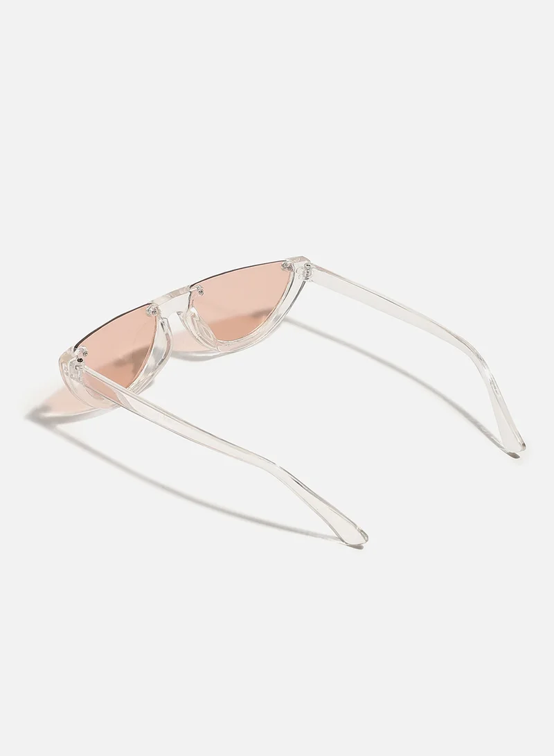 صوص هاوت Cleat Frame Tinted Lens Cat Eye Sunglasses