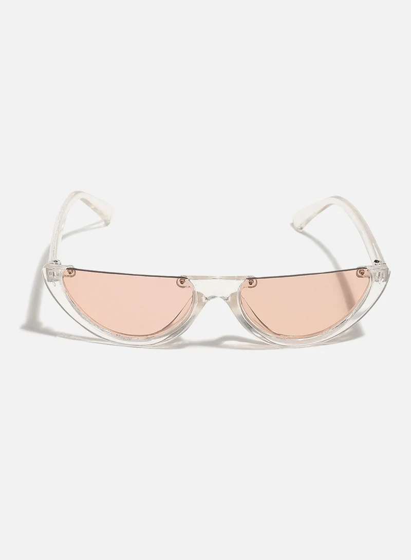 صوص هاوت Cleat Frame Tinted Lens Cat Eye Sunglasses