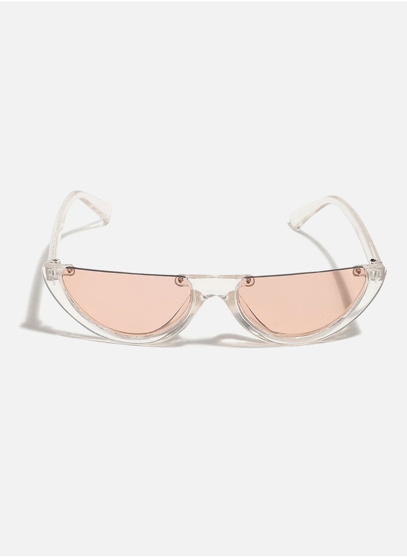 Cleat Frame Tinted Lens Cat Eye Sunglasses