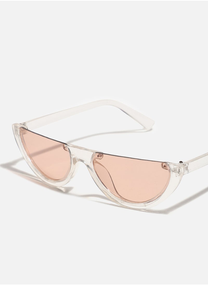 Cleat Frame Tinted Lens Cat Eye Sunglasses