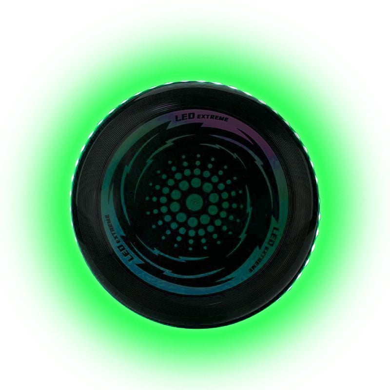 LED Flying Disc 23cm 42LED Green Light - Lightweight Glowing Frisbee for Night Games - Durable Easy to Catch Disc for Beginners Youth Outdoor Sports - Image 2