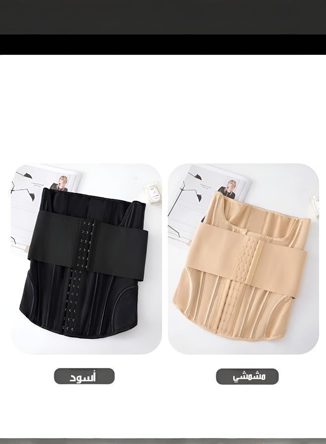 مشد خصر بتصميم U ودعم مزدوج – 10 عظام دعم، حزام قابل للفصل والتعديل، تنحيف 360°، دعم للظهر، قابل للتنفس للنساء - Image 4