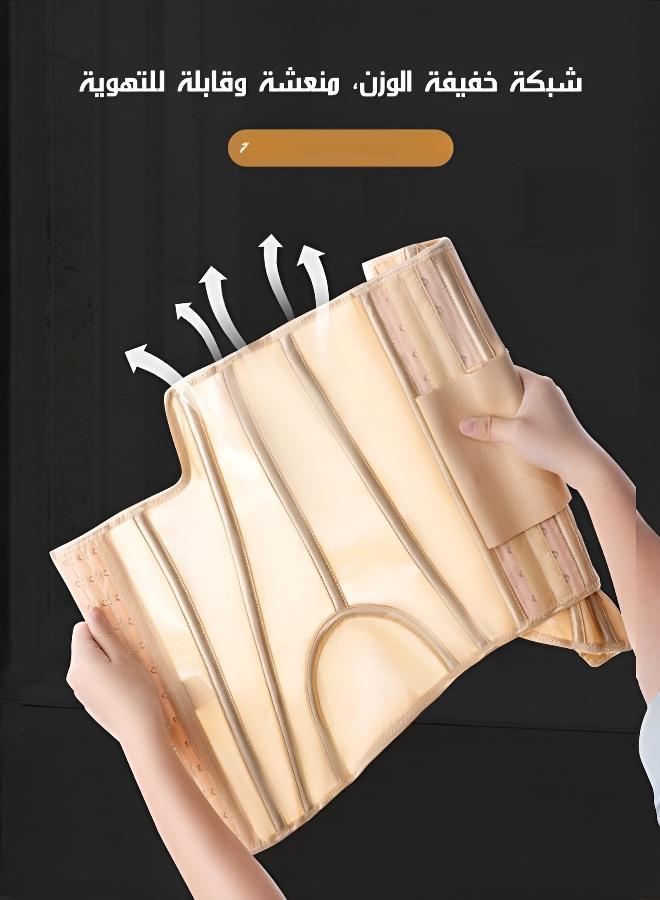 مشد خصر بتصميم U ودعم مزدوج – 10 عظام دعم، حزام قابل للفصل والتعديل، تنحيف 360°، دعم للظهر، قابل للتنفس للنساء - Image 3