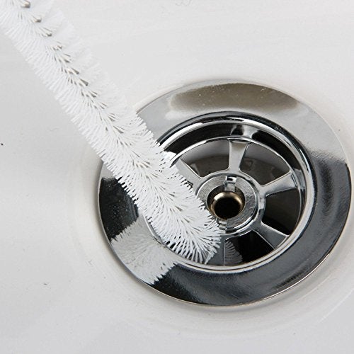 Zollyss Metal Flexible Sink Water Pipe Drain Dredge Tool Bath Plug Long Hair Overflow Unblocker Cleaning Brush (45 cm, Multicolor) - Image 2