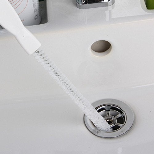 Zollyss Metal Flexible Sink Water Pipe Drain Dredge Tool Bath Plug Long Hair Overflow Unblocker Cleaning Brush (45 cm, Multicolor) - Image 1