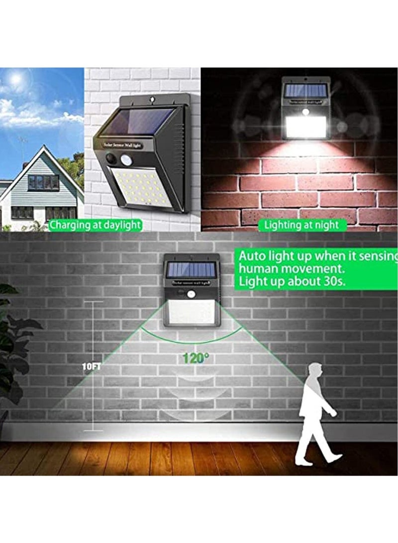 Solar Wall Lights Outdoor, iToncs Waterproof Super Bright Solar Motion Sensor Security Lights Wireless Solar Powered Light for Garden - Image 2