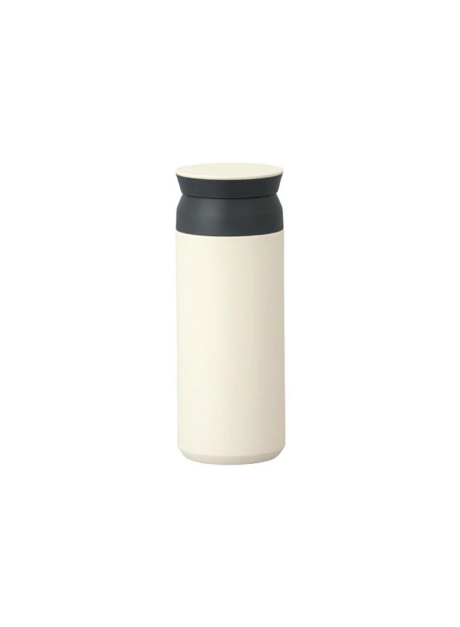Kinto Travel Tumbler, White, 500ml Double Wall Vacuum Construction, Heat and Cold Retention - Image 1