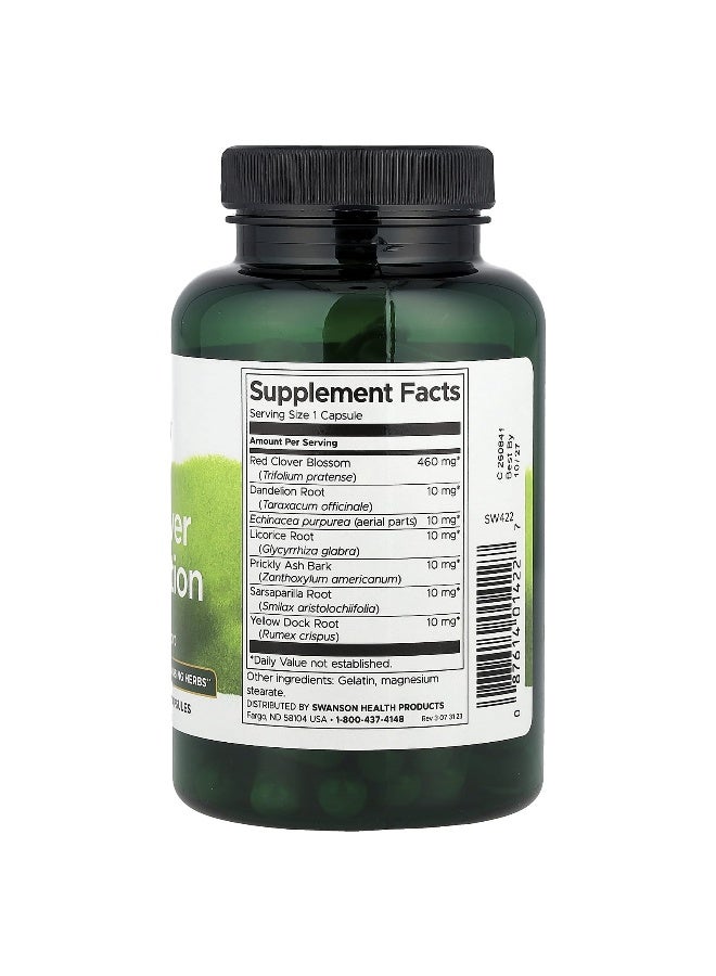 Swanson, Red Clover Combination, 100 Capsules - Image 2