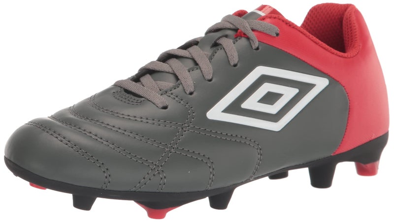 Umbro Boys Classico XI FG Jr Soccer Cleats GunmetalWhiteRed 11Y - Image 2