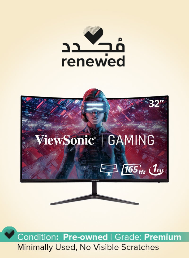 ViewSonic Renewed - 32 inch Curved Gaming Monitor - 165Hz, VX3218-PC-MHD Display black - Image 1