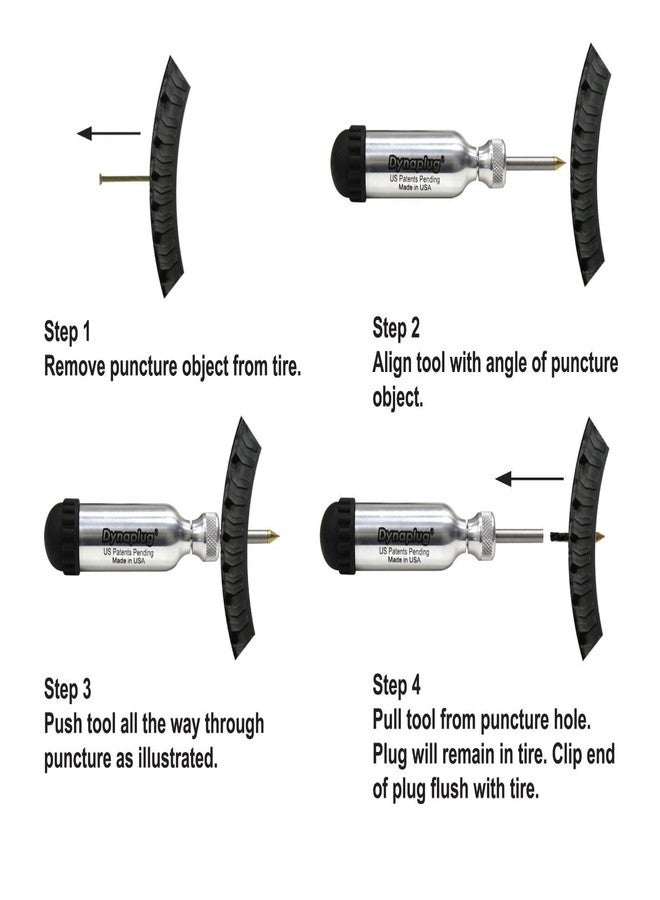 DYNAPLUG Tubeless Tire Repair Tool Kit - PRO Aluminum - Made in USA - Image 5