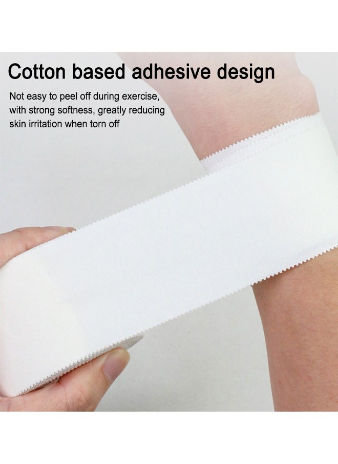 Generic - 3 Pack Athletic Sports Tape No Sticky Residue & Easy to Tear for Athlete & Sport Trainers First Aid Injury Wrap,Suitable Wrists Elbows Calves Shoulders for Tennis Gymnastics 3.8cm*10m (White Tape) - Image 1