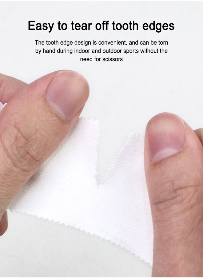 Generic - 3 Pack Athletic Sports Tape No Sticky Residue & Easy to Tear for Athlete & Sport Trainers First Aid Injury Wrap,Suitable Wrists Elbows Calves Shoulders for Tennis Gymnastics 3.8cm*10m (White Tape) - Image 1