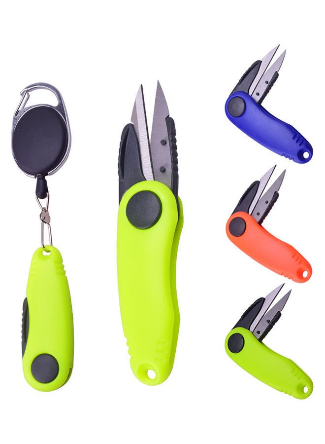 Loquat Portable Folding Fishing Line Cutter Clipper Scissors Tool With Retractable Hook - Image 2