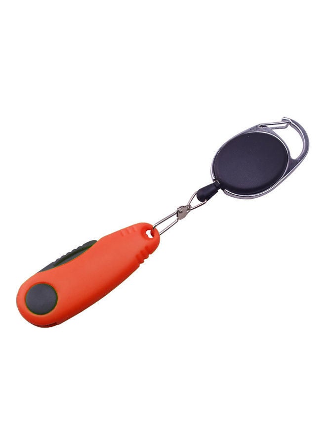 Loquat Portable Folding Fishing Line Cutter Clipper Scissors Tool With Retractable Hook - Image 1