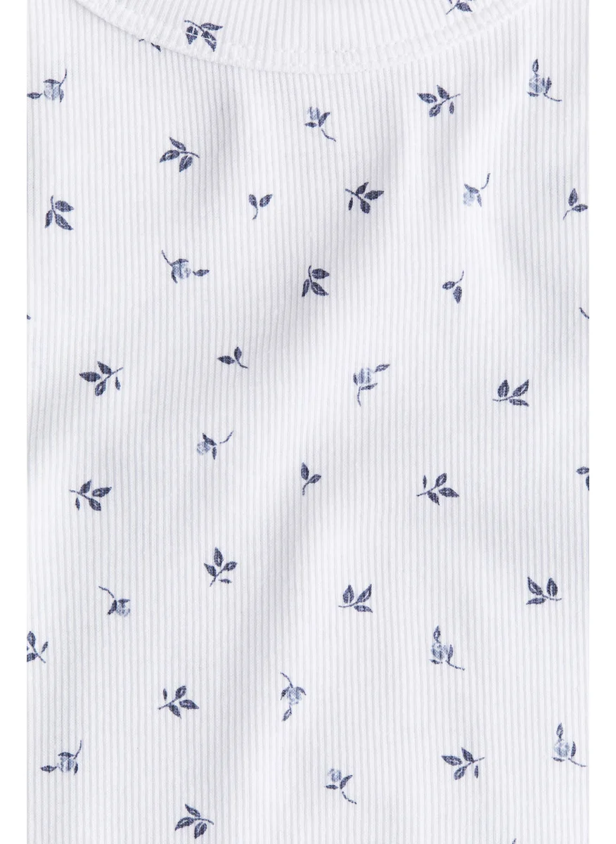 اتش اند ام Ribbed Cotton Vest Top