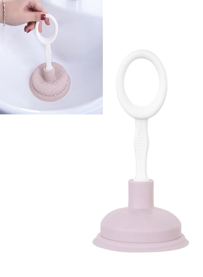 lvifloae Professional Handheld Sink Plunger Versatile Drain Unclogger For Hair And Debris Strong Suction Easy Operation Long Service Life Pp And Pe Construction (Pink) - Image 5