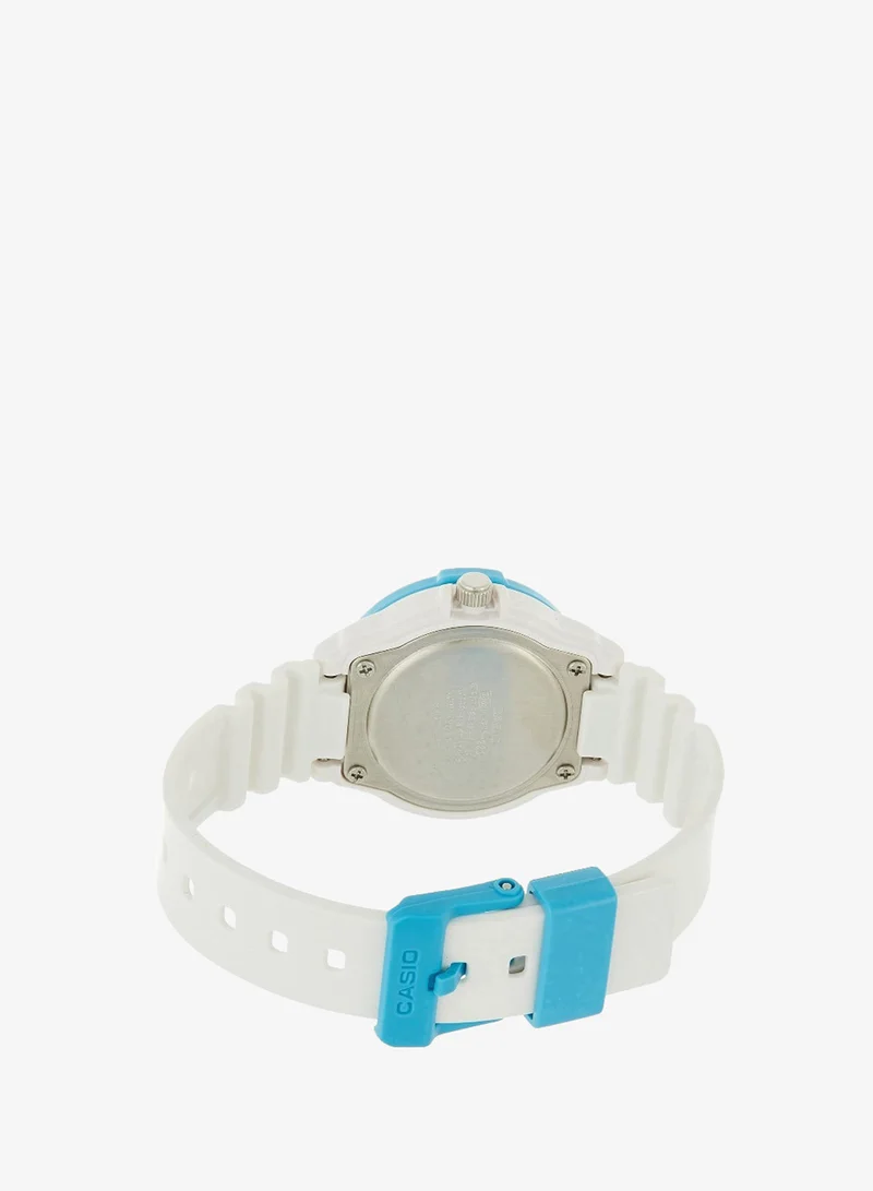 كاسيو Women's Analog Display Watch With White Resin Strap - LRW-200H-2B