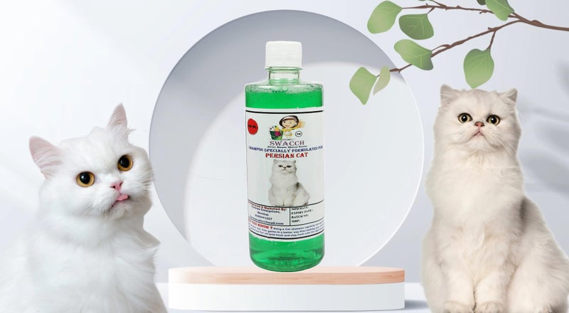 Swacch Shampoo Specially Formulated for Persian Cat (500ml) Neem Alovera - Image 2