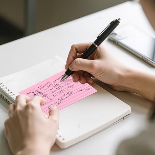 AILZFEI 300 Count Index Cards 3x5 Inch Colored - 180gsm Heavyweight Flash Card (50 Sheets Each), Durable & Portable Note Taking for Students, Teachers, Study Flashcards for School Office Home - Image 4