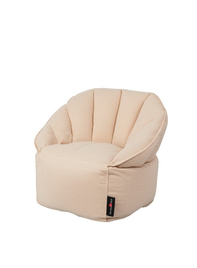 بين تو جو كرسي بين باج قماش بيج - Image 3