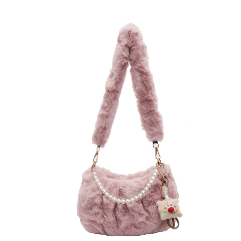 Women's Plush Shoulder Bag - Image 5