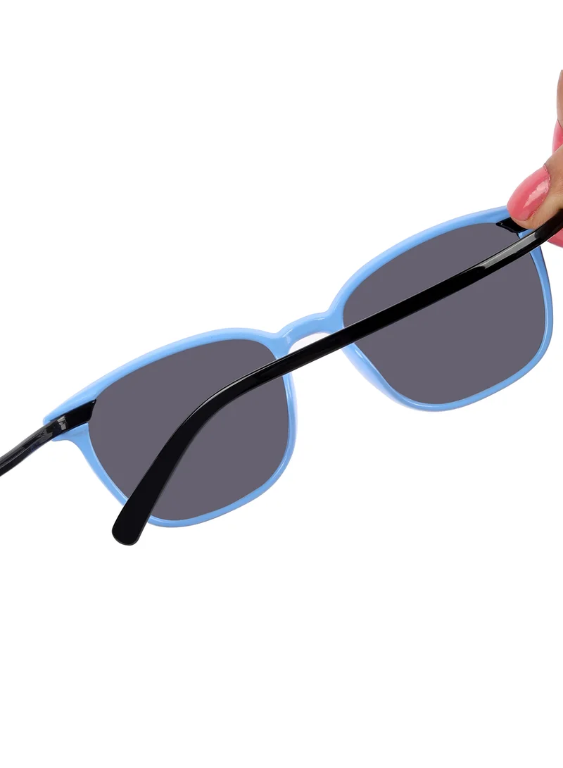ووجلز نظارات شمسية مربعة أنيقة للأطفال بلون أزرق قنطريلي