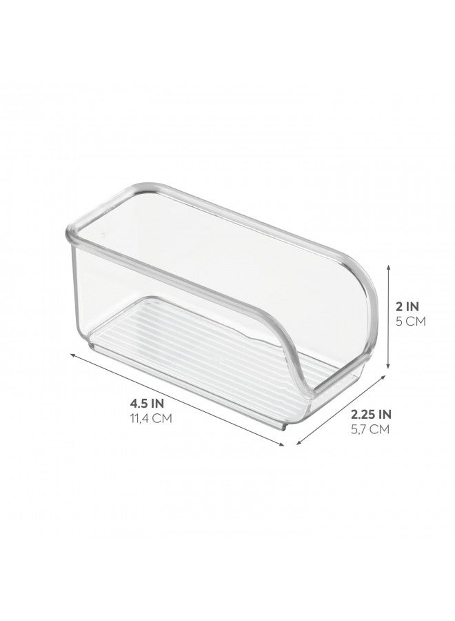 IDesign حامل ومنظم أكياس السكر من iDesign خالي من BPA، مجموعة لينوس - 2.25" × 4.5" × 2"، شفاف - Image 2