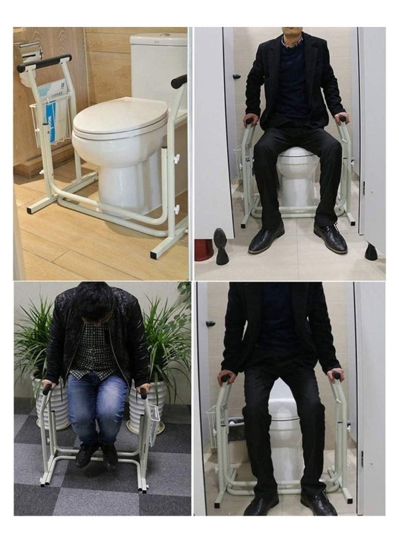 Adjustable Toilet Surround Support Frame For Elderly & Disabled Anti-Slip In Bathroom Hom - Image 4